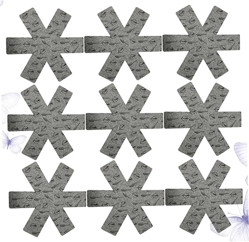 Miniatura 2 de VOSAREA Protector de utensilios de cocina, separador de ollas, tapas de silicona para utensilios de cocina, almohadillas de silicona para utensilios