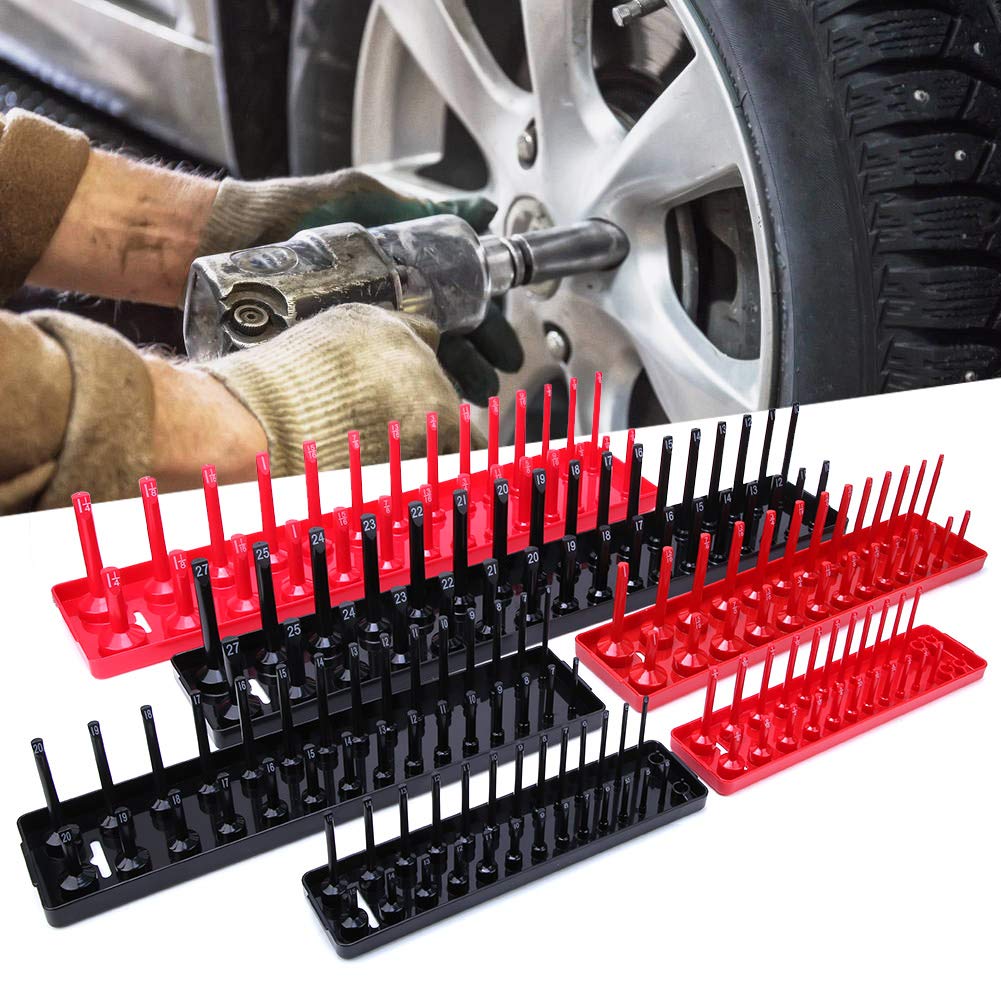 Steckdosen-Rack- aus Kunststoff – Multifunktionales Aufbewahrungstablett für Steckdosen (metrisch & Zoll), platzsparende Organisation für Kabel und Stecker, Stück