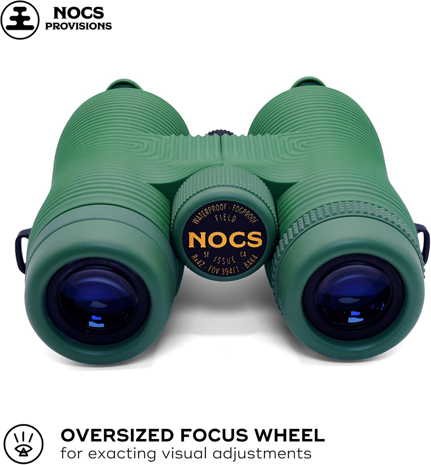 Nocs Provisions Field Issue Compact 8x42 Waterproof Binoculars, Shockproof, Fogproof, 8X Magnification, Bak4 Prism, Multi-Coated Lens, Adults & Kids, Wildlife Viewing, Bird Watching, Hunting & Hiking