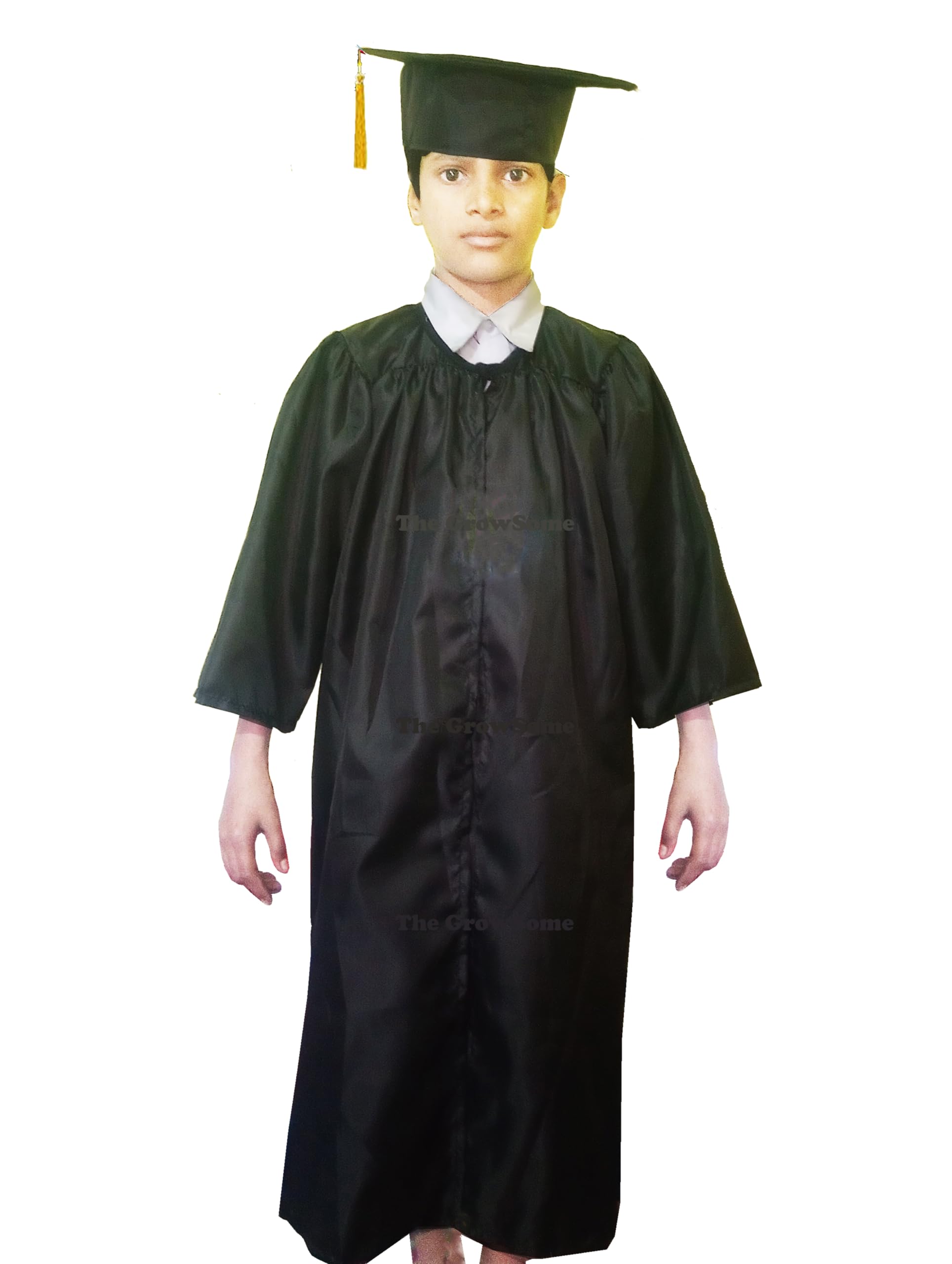 The GrowSome Graduation gown Costume Set, convocation gown for boy & girl fancy dress competition, Graduation dress and Cap for Kids Perfect for School Events