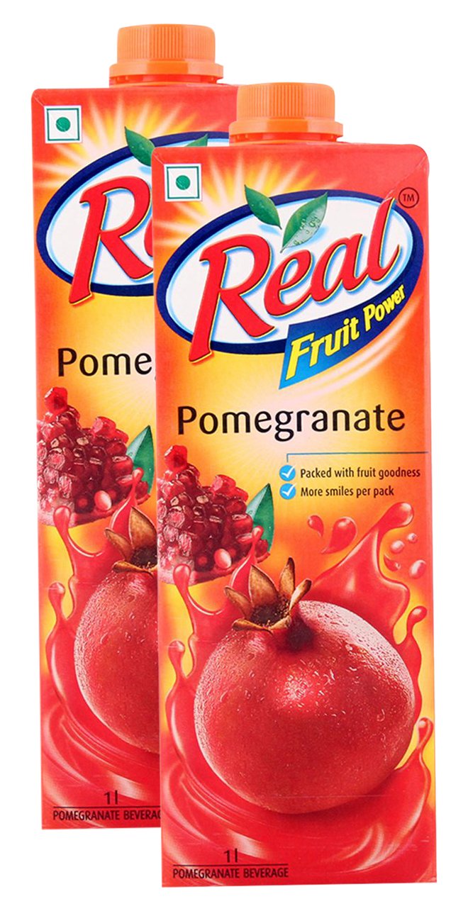 Real Spar Combo-Fruit Power Juice-Pomegranate, 1L (Pack of 2) Promo Pack (B07BVVGDQ2) Amazon Price History, Amazon Price Tracker