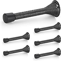 Vista 28 de Ravinte Topes de Puerta, Paquete de 12 Topes de Puerta de Resorte Negros con Amortiguador de Goma, Topes de Puerta para la Parte Inferior
