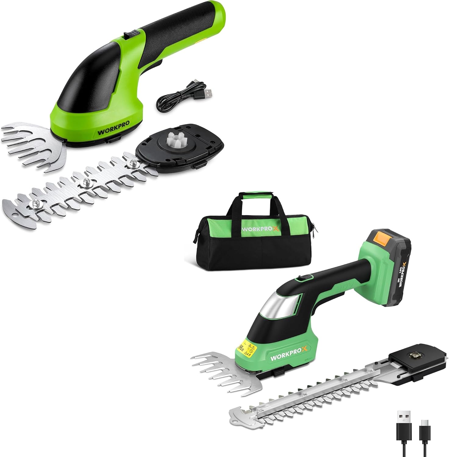 WORKPRO & WORKPROX Cordless Grass Shear & Shrubbery Trimmer