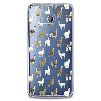 TPU Case Replacement for HTC Desire U20 5G 19 Plus U19e U11 Life 12S Ultra x10 Flexible Silicone Print Pattern Animals Kawaii Funny Clear Alpaca Girls Slim fit Llamas Soft Design Cute Cute Pet