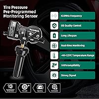 Vista 3 de CDWTPS Sistema de monitoreo de presión de neumáticos TPMS Sensor 68252493AB 433HMz Fit Dodge Jeep (1 paquete)