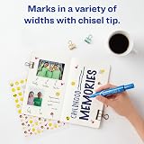 Avery Marks-A-Lot Permanent Markers, Regular Desk-Style Size, Chisel Tip, Water and Wear Resistant, 12 Blue Markers (07886) – view 3