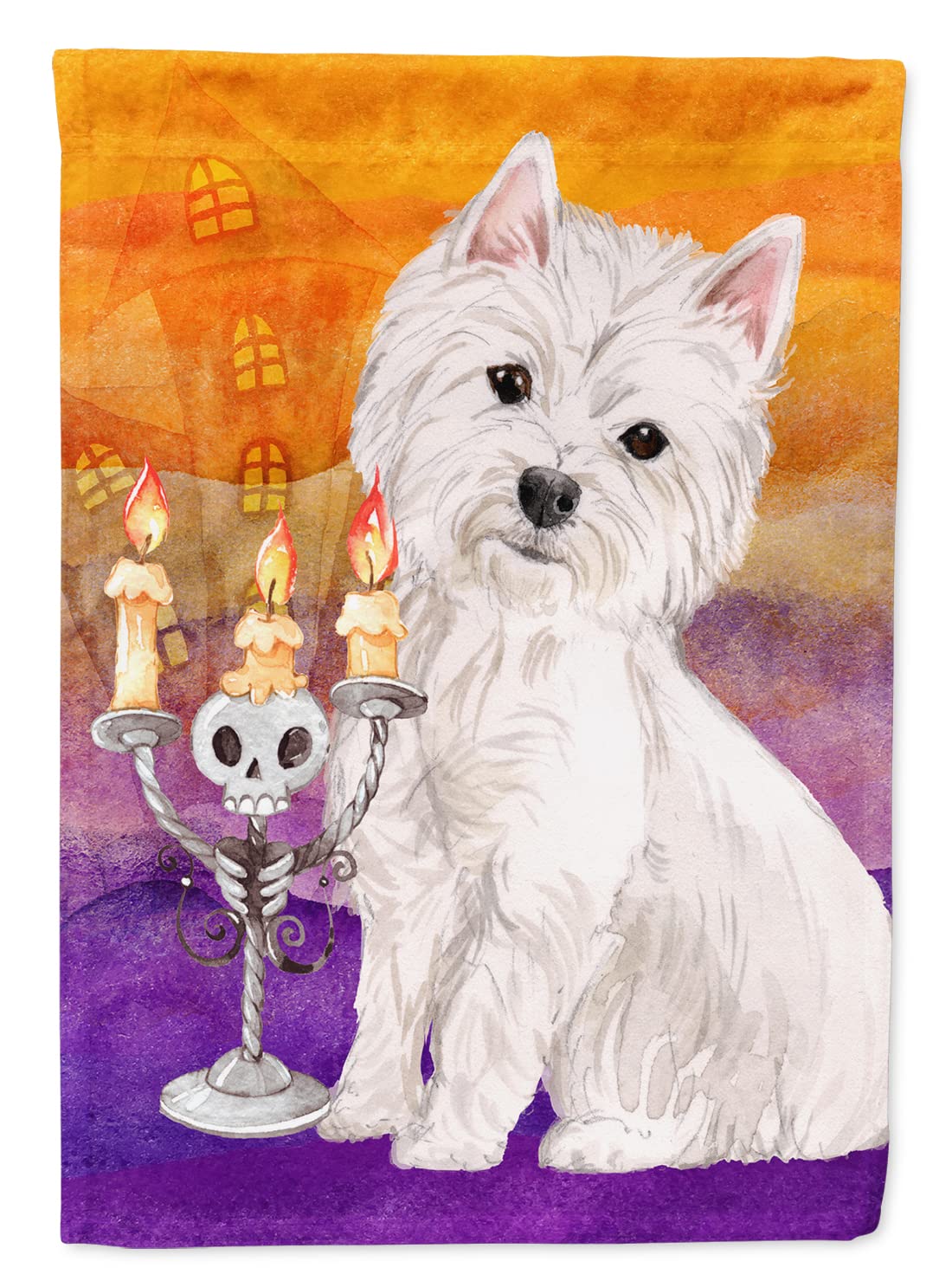 Drapeau Westie Halloween pour décorer votre jardin d'automne avec style