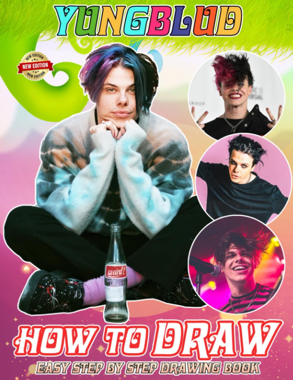 How to Draw Yung.bl@ud + Coloring Pages: Learn How to Draw Cute Character Step-by-Step For Beginners Ages 4-8, 9-12, Unofficial Book, Draw and Color ... Occasion in Work Office, Home, School, Event