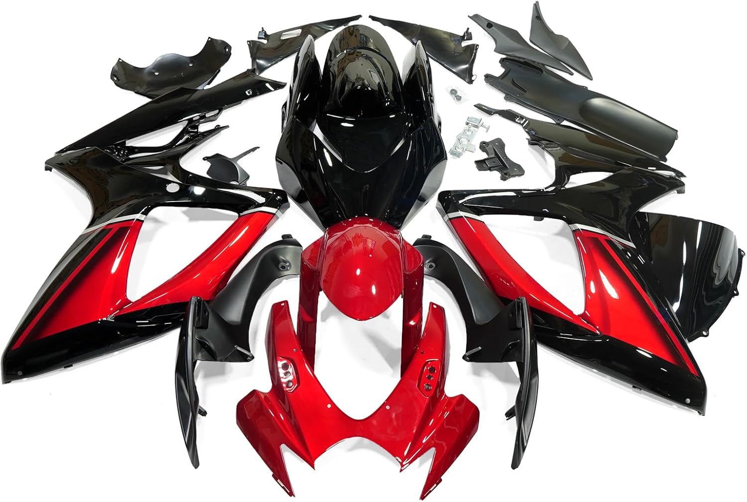 ZXMOTO Full Motorcycle Fairing Kit ABS Plastic Bodywork fits for Suzuki GSXR 600/750 2006 2007 Fairings Set (Pieces/kit: 24)