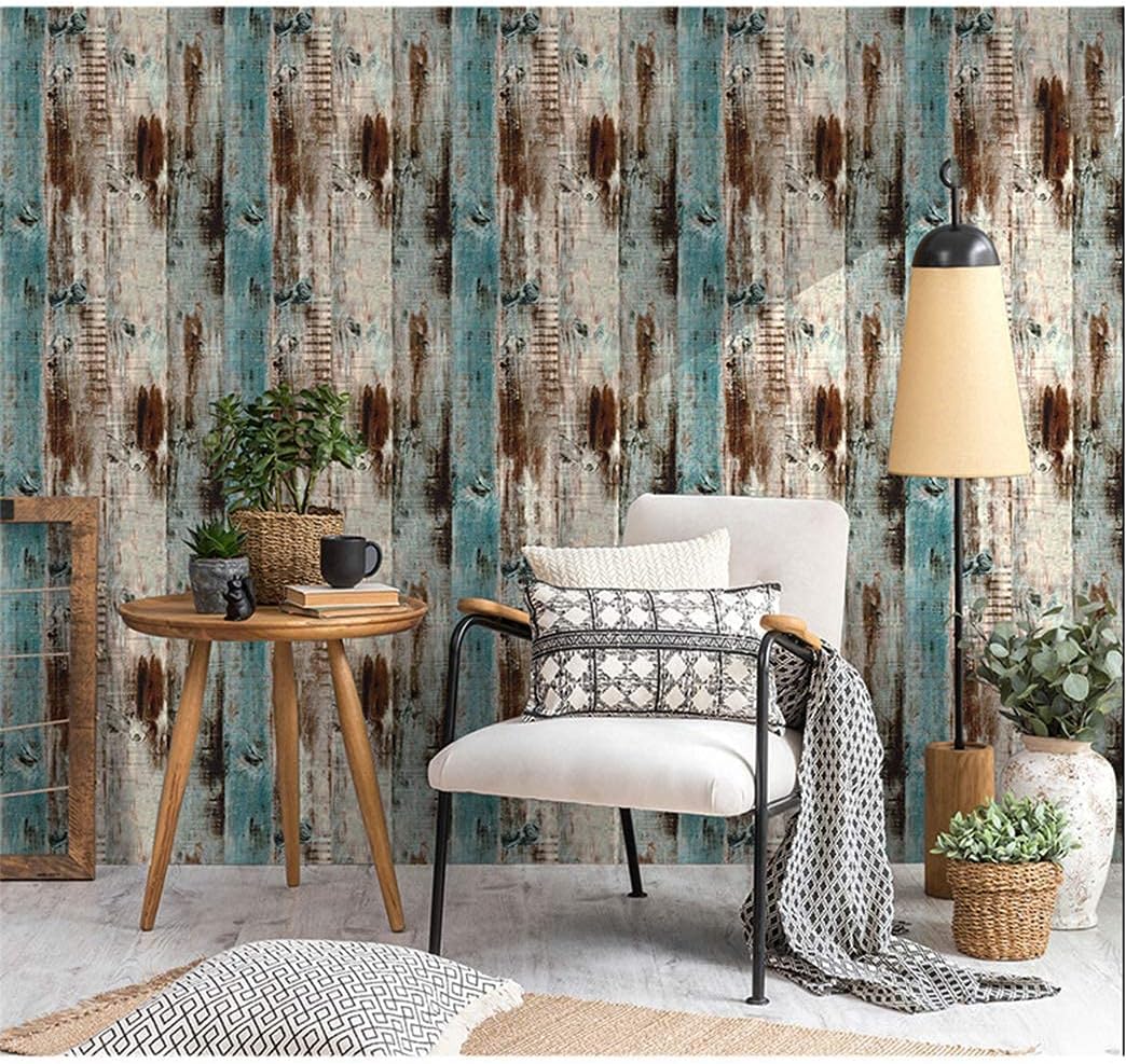 Wood Contact Paper, 600 x 45cm Self-Adhesive Wallpaper Peel Stick Wallpaper with PVC Waterproof Oil-Proof and Removable for Walls Bathroom Bedroom Kitchen Renovation Table