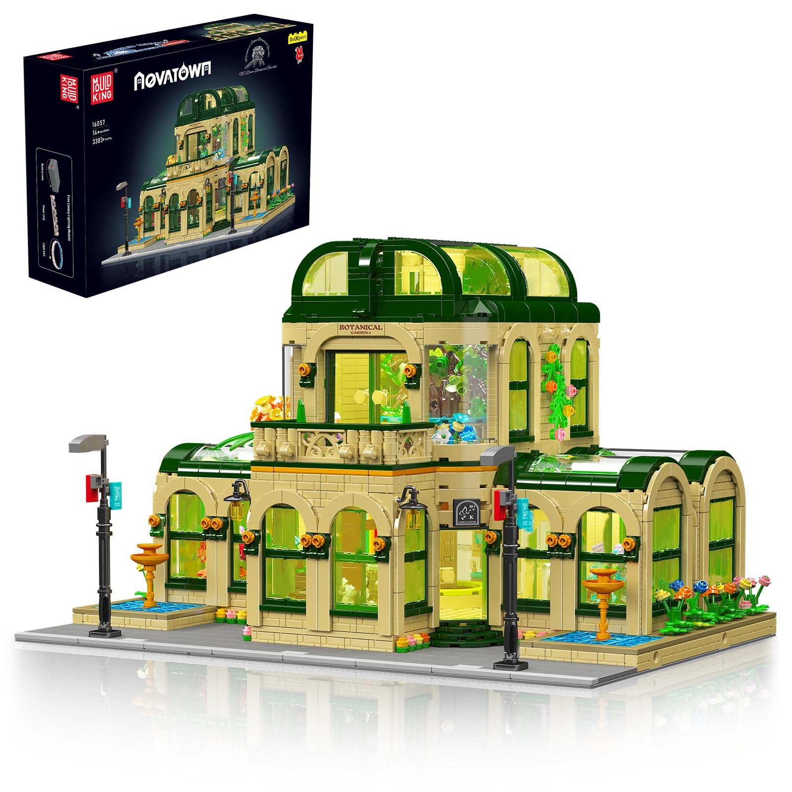 Amazon.co.jp: Mould King 植物園 組み立てセット ライト付き 3383