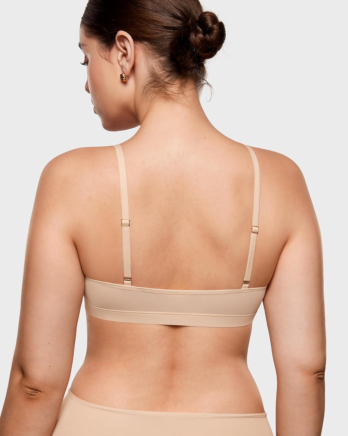 INLYRIC Women's Cosnufy Sheer Bralette - Cami Mesh Unlined No Padding See Through Wirefree Bralettes Pullover - Image 5