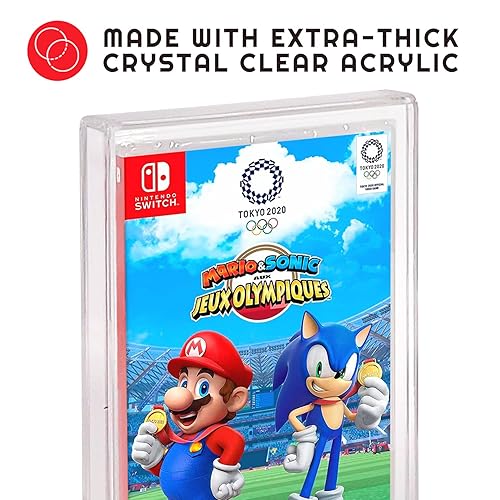 Miniatura 7 de EVORETRO Acrylic Display Case Compatible for Nintendo Switch Games - Clear Game Box Protector with UV Protection - 4MM Thick Protective Case for