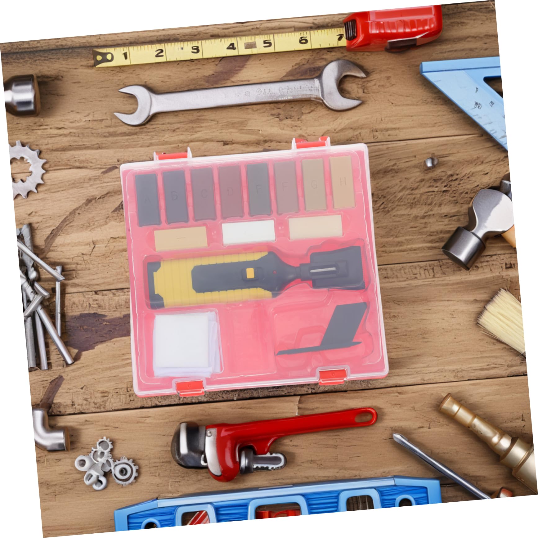 Housoutil Kit De Réparation De Plancher En Bois 12 En 1 Pour Parquet Stratifié Réparation De Planchers Grinçants Élimination Des Rayures Mastic À Bois