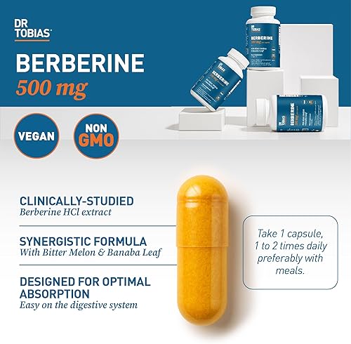 Miniatura 7 de Dr. Tobias Limpieza de colon de 14 días + berberina 500 mg - Apoyo de desintoxicación y bienestar metabólico entre limpieza