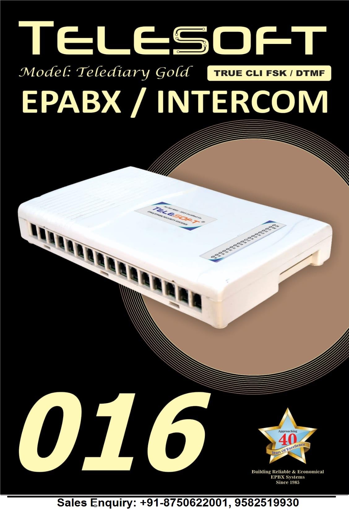 Wired Intercom System, Two Way Voice Communication Telephone Set, Point to Point Internal Calling Device with Handsets for Office, Reception, Security Cabin, Warehouse and Factory Use-image-1