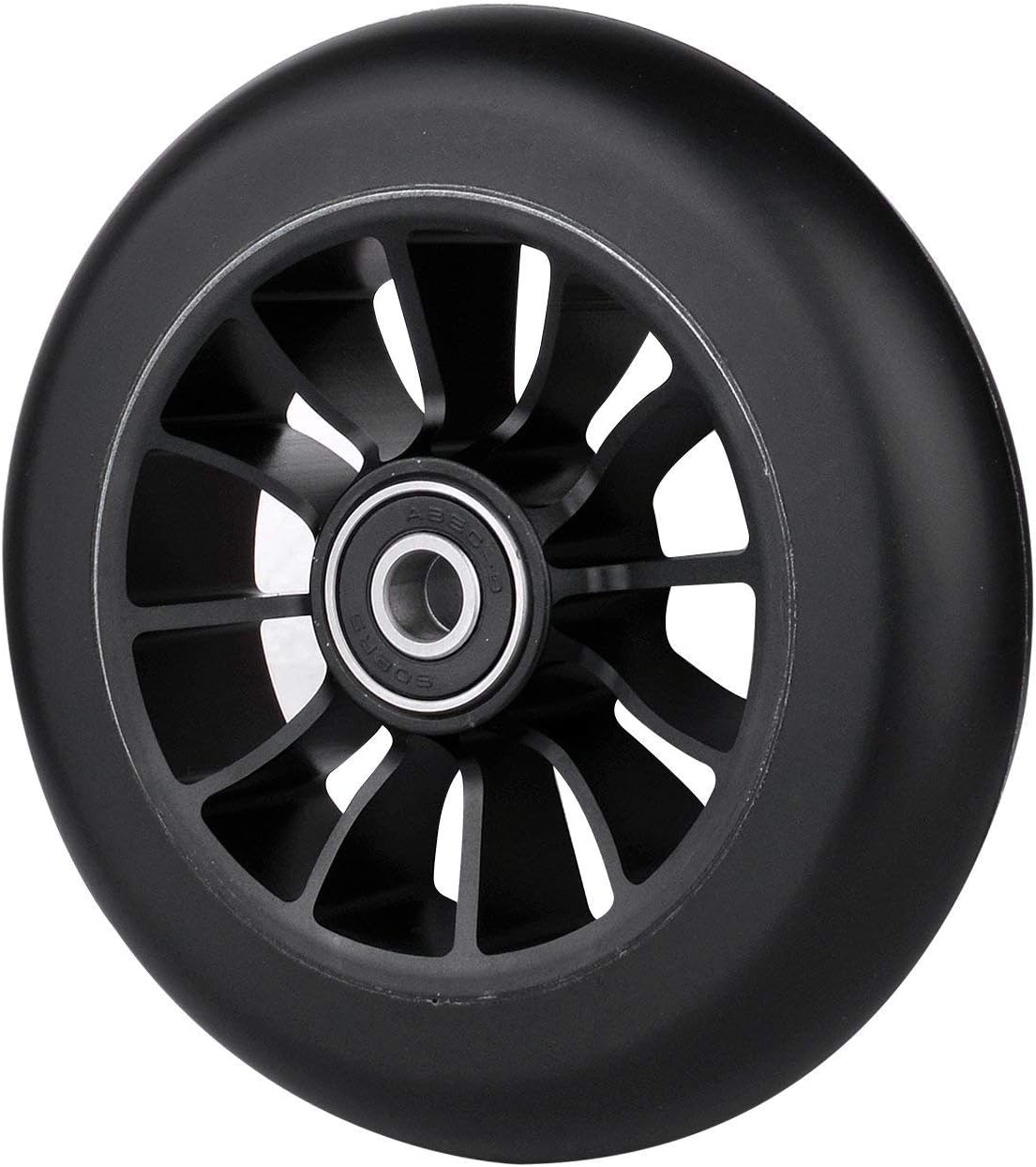 110 mm alloy series pro stunt scooter wheel with Abec 9 bearings fits MGP/razor/lucky/JD bug pro scooter., black