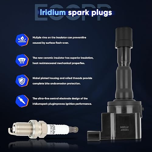 Vista 1316 de ECCPP Bobinas de encendido portátiles de repuesto para automóvil compatibles con Infiniti I30/para Nissan Maxima 3.0L V6 2000-2001 Reemplazo