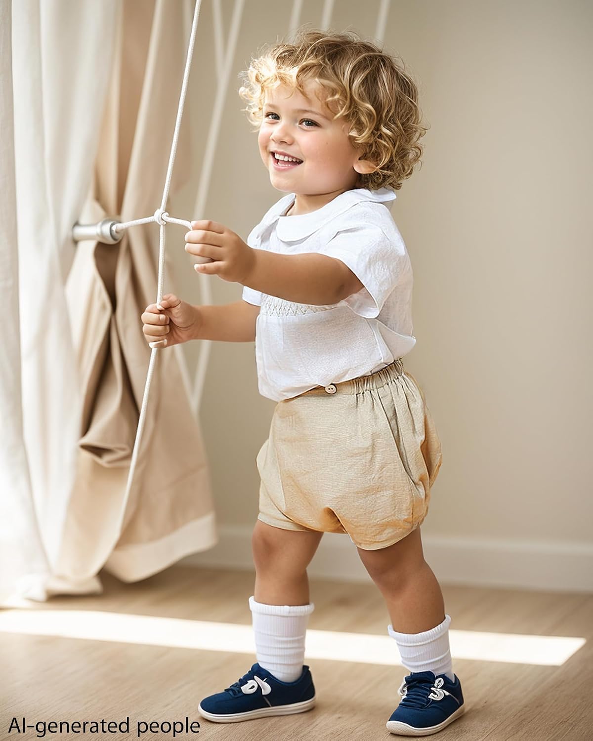 Twoflower Smocked toddler boy outfits Summer Cotton Short Sleeve boys' button-down shirts Casual 2 piece Clothing Set