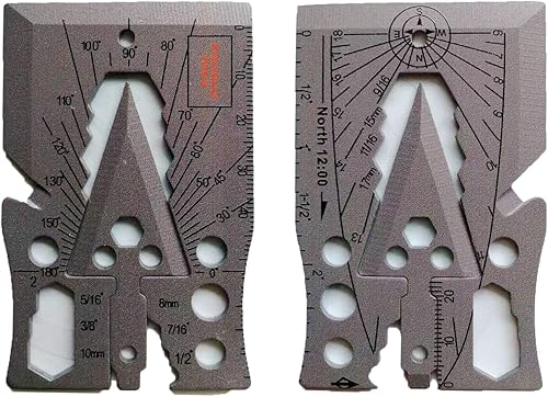 Miniatura 2 de Axe Card 24 Tipo de tarjeta de crédito con 24 funciones, caja de herramientas múltiple, incluye herramientas que se pueden utilizar para escapes de