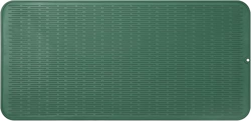 Miniatura 1049 de Tapete de silicona para secado de platos para múltiples usos, fácil de limpiar, ecológico, resistente al calor, tapete de silicona para encimera