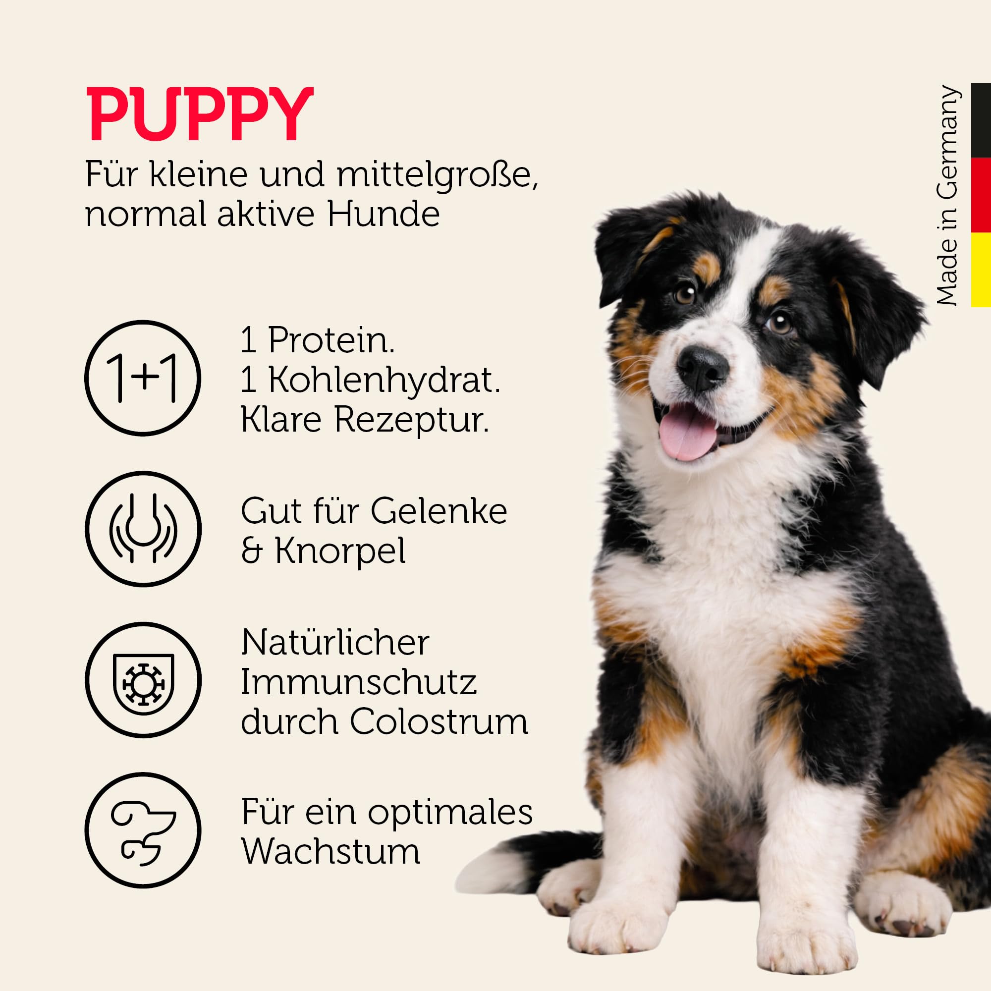 MERA Pure Sensitive Puppy Ente & Kartoffel 12,5kg Welpenfutter getreidefrei | Hochwertige Rezeptur mit Colostrum – hohe Verträglichkeit, magenschonend, für alle Rassen & sensible Hunde geeignet