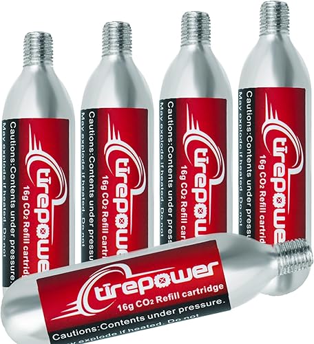 Miniatura 6 de CO2 Bike Tire Inflator  Quick Push-Button Release, Fits Presta & Schrader Valves, CO2 Bike Pump or 5X 16g Threaded CO2 Cartridges