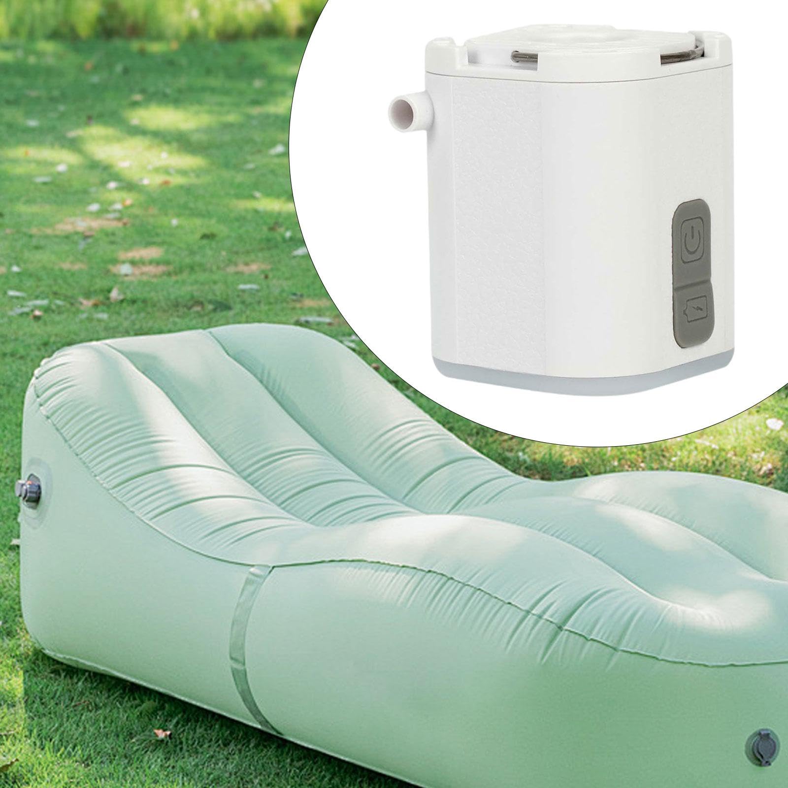 Bomba de Aire Eléctrica para Hinchables con Luz, Puerto Tipo C, Compacta para Flotadores.