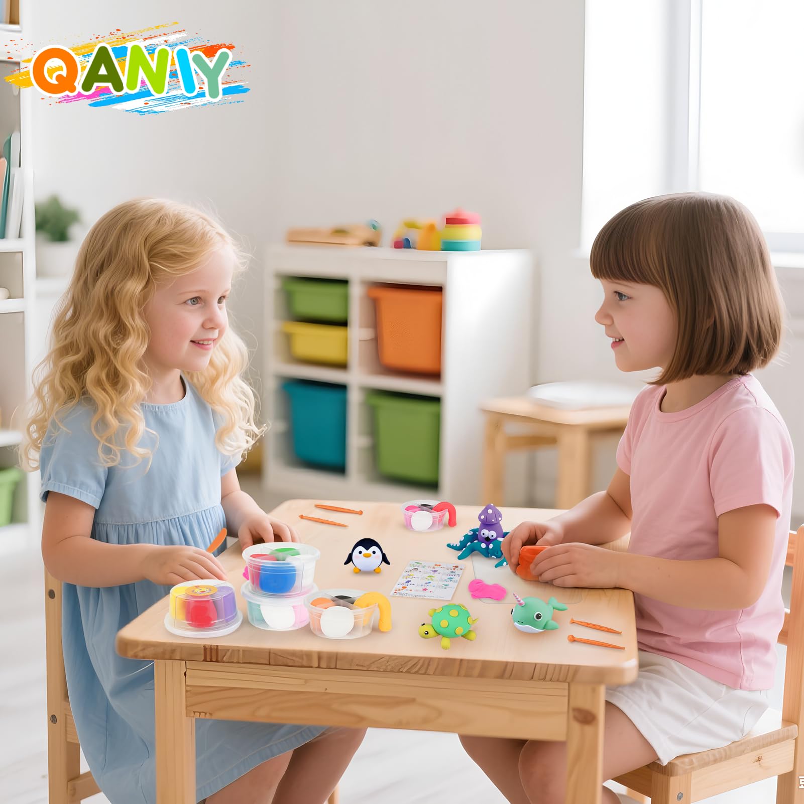 Air Dry Clay for Kids,Modeling Clay Kit,14 Species of Marine Life DIY Molding Clay Art Crafts Set,Ultra Light & Soft,Safe Non-Toxic,Toys Gifts for Age 4 5 6 7 8+ Years Old Boys Girls Kids