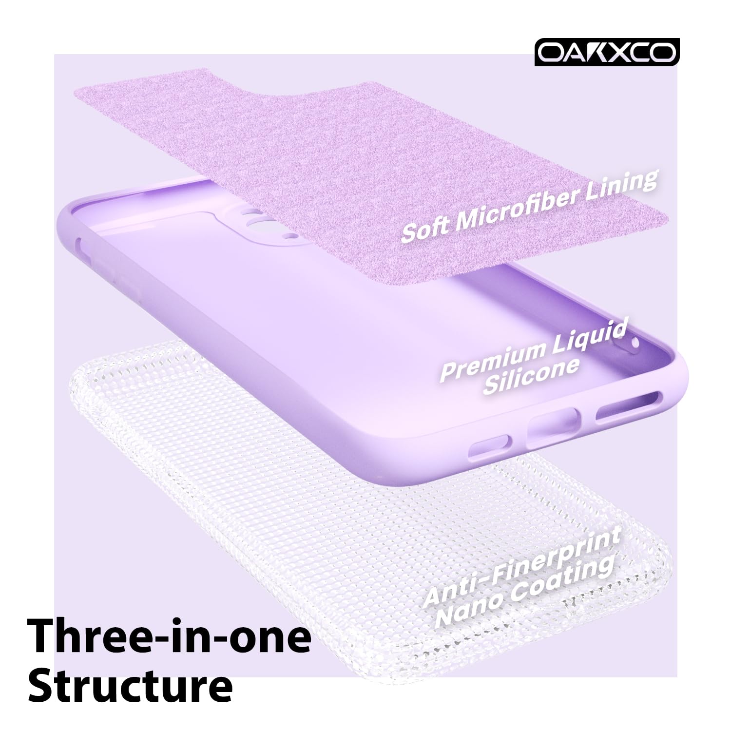 oakxco for iPhone 16 Pro Max Case Liquid Silicone, Soft Rubber Gel Elegant Aesthetic Basic Simple Cover, Cute Thin Slim TPU Matte Solid Color Plain Smooth Case for Women Girl, Light Pink — view 955
