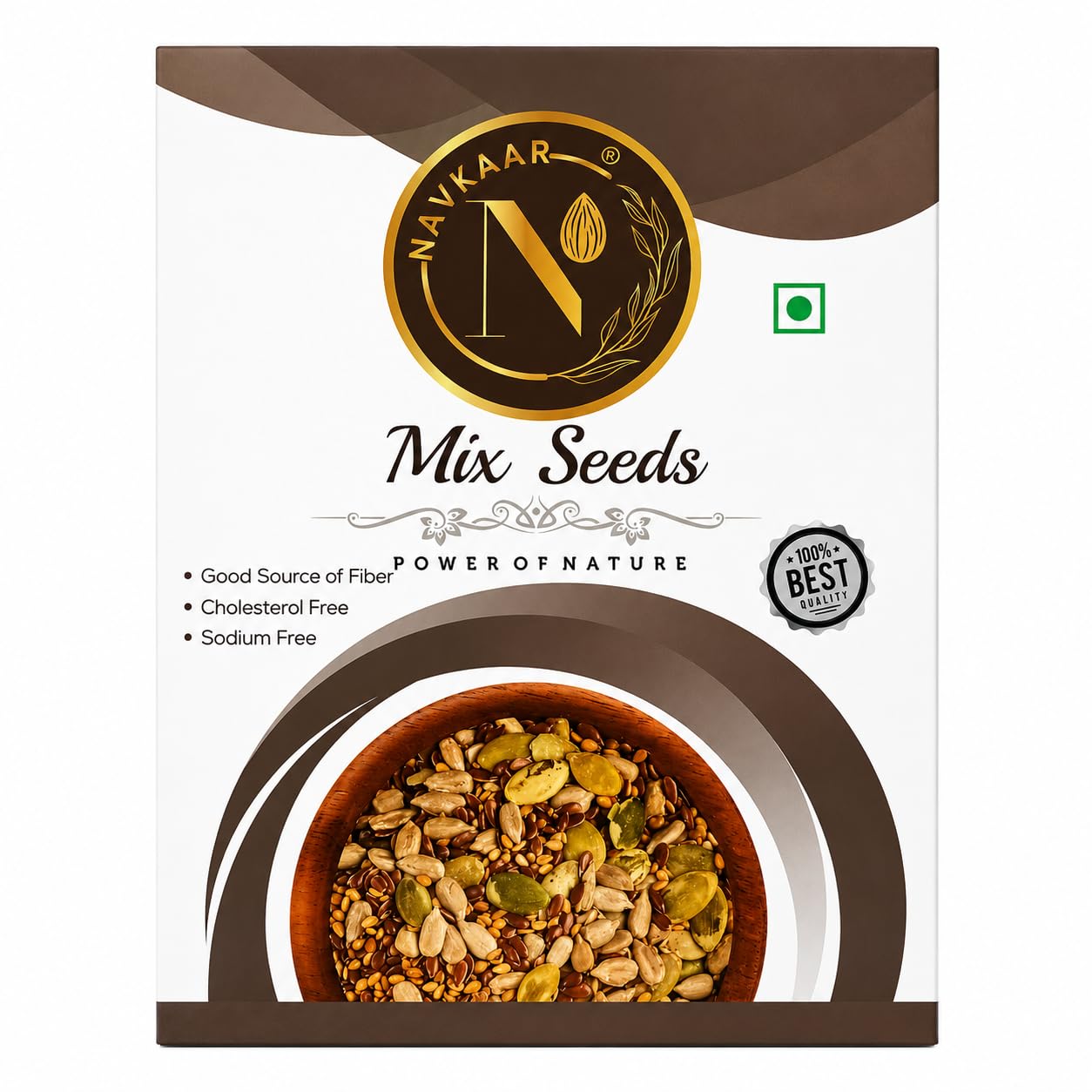 Navkaar Mix Seeds 200gm (Sunflower, Chia, Flax & Pumpkin Seeds) | Natural Mixseed For Eating Weight Loss Hair Growth | Rich in High Fiber, Omega-3, Protein, Antioxidants | Pack of 200g-image-22