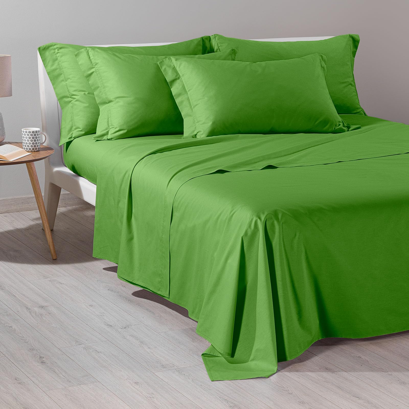 Completo Letto Caleffi 100% Cotone - Una Piazza E Mezza, Lenzuola + Coprimaterasso - Foto 4