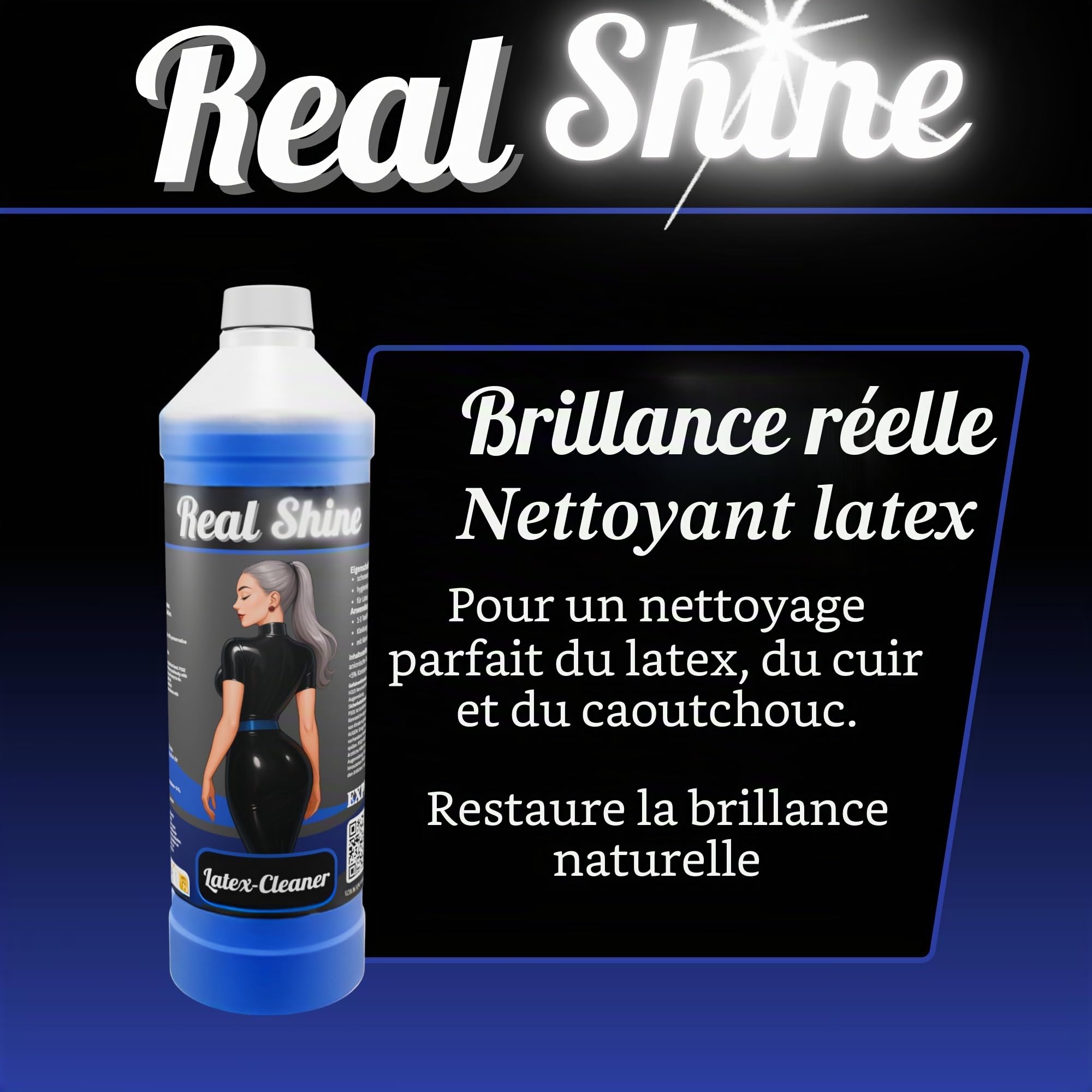 Optimal Products Special Latex Lessive 1 l pour vêtements en latex I Nettoyant inodore végétalien I Convient aussi au caoutchouc