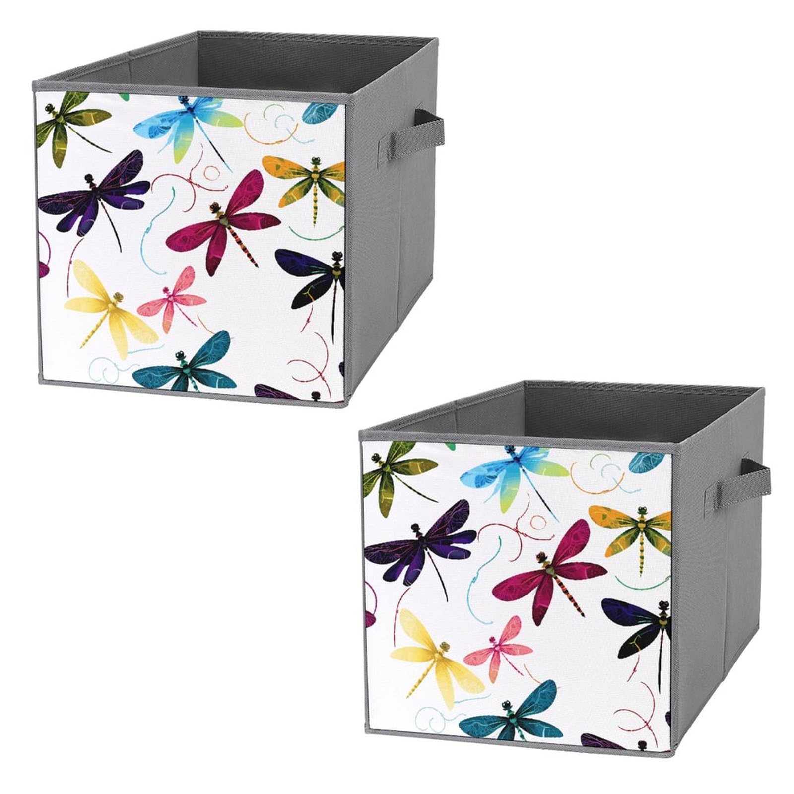 Boîtes de rangement libellule pliables pour étagère et placard