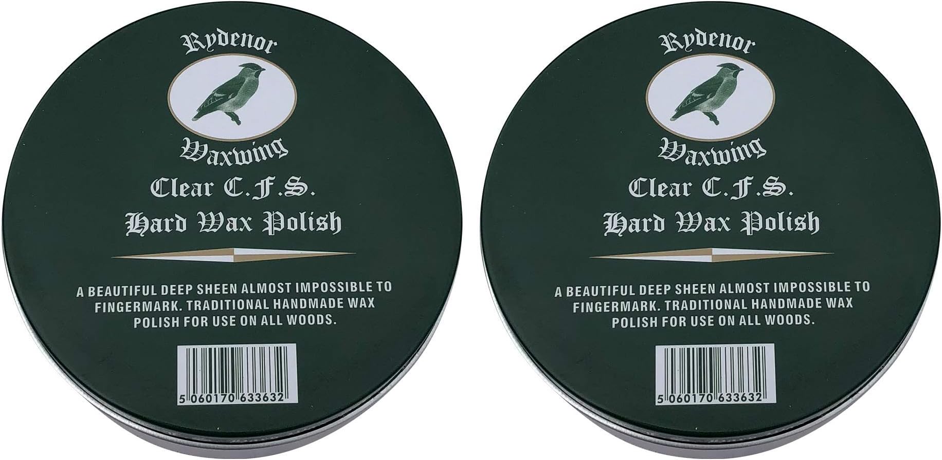 2 x Oak & Teak Furniture FINEST Wax Polish - Clear