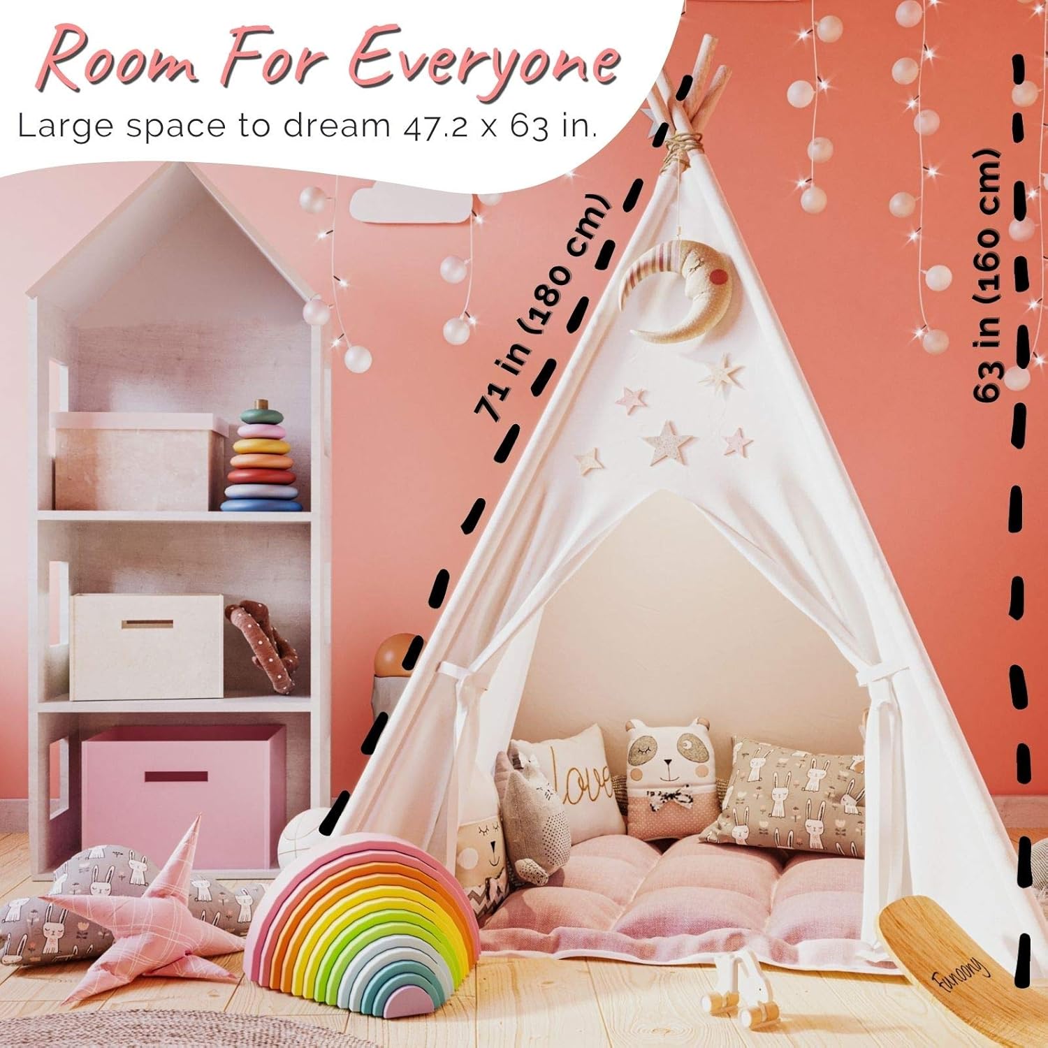 Best Cyber Deals 🔥 Kids Teepee Tent for Kids with Padded Mat, Teepe Stabilizer, Kids Tent, Kids Teepee Play Tent, Baby & Toddler Teepee Tent for Girls & Boys, Playhouse, Indoor Tents for Kids, Tipi Tent Kids, Tee Pee Black Friday - 40% OFF Kids Teepee Tent for Kids with Padded Mat, Teepe Stabilizer, Kids Tent, Kids Teepee Play Tent, Baby & Toddler Teepee Tent for Girls & Boys, Playhouse, Indoor Tents for Kids, Tipi Tent Kids, Tee Pee