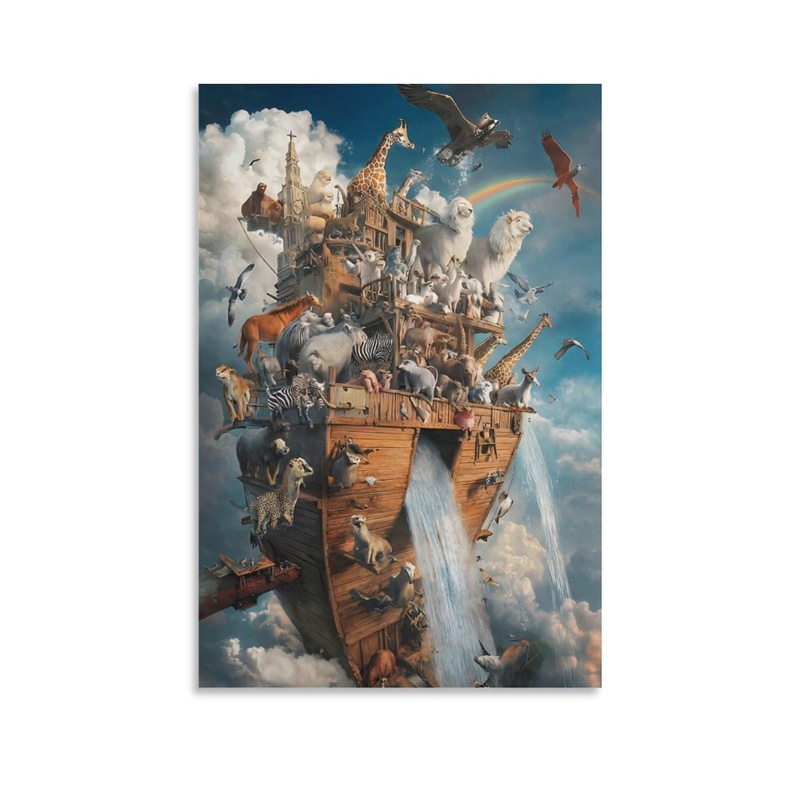 2000 Pieces Jigsaw Puzzle for Adults -Noahs Ark FantasyPuzzle for Adults - Recycled Paper Jigsaw Puzzle 2000 Pieces - Fun and Challenging Family Game Great Gift Idea, 70x100cm