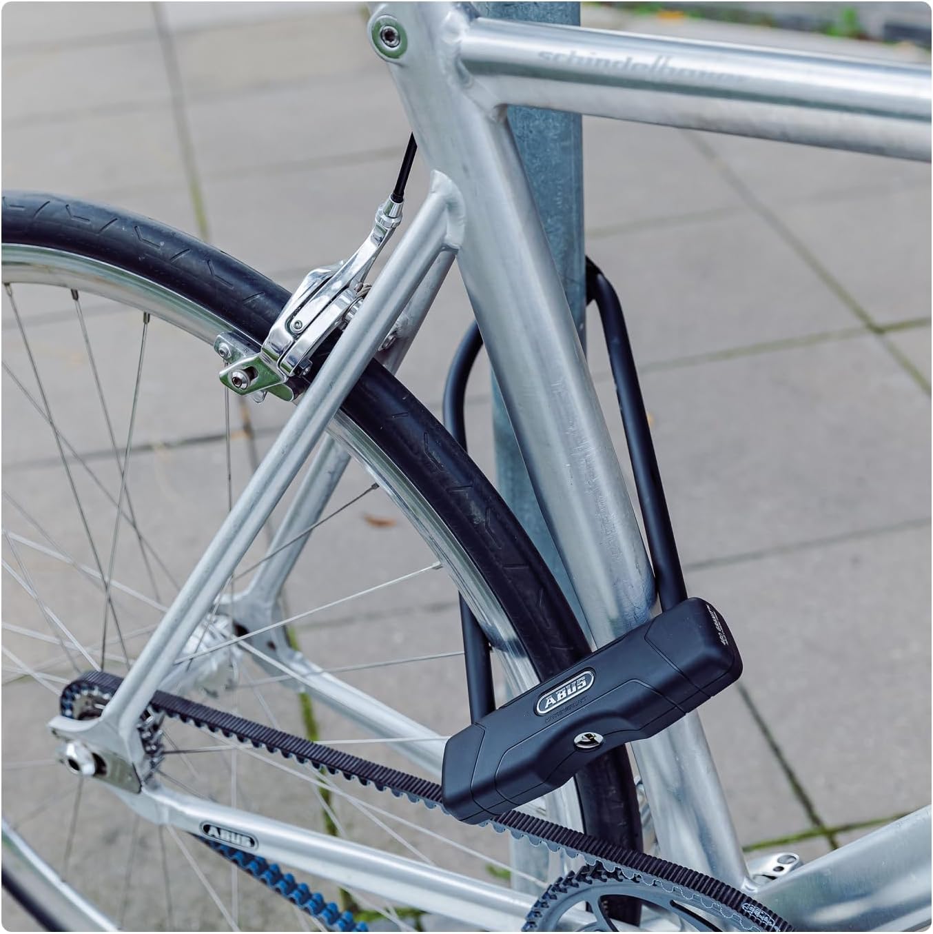 ABUS U-Lock Granit 460 + Staffa USH460 - Serratura per Bicicletta con grillo Rotondo Livello di Sicurezza 9-300 mm Altezza grillo