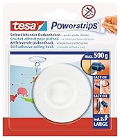 Algopix Similar Product 1 - tesa Powerstrips Ceiling Hook 