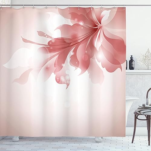 Miniatura 48 de Ambesonne Cortina de ducha abstracta, placa indusrial, ilustración de fachada, elemento de construcción resistente, moderno, juego de decoración de