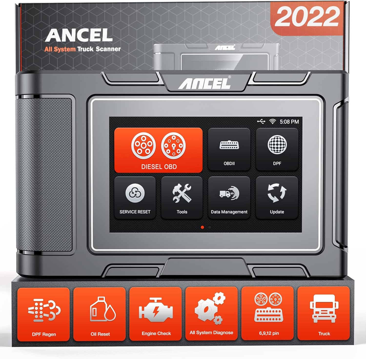 ANCEL HD3300 PRO Heavy Duty Truck Scanner DPF Diesel Diagnostic Scan