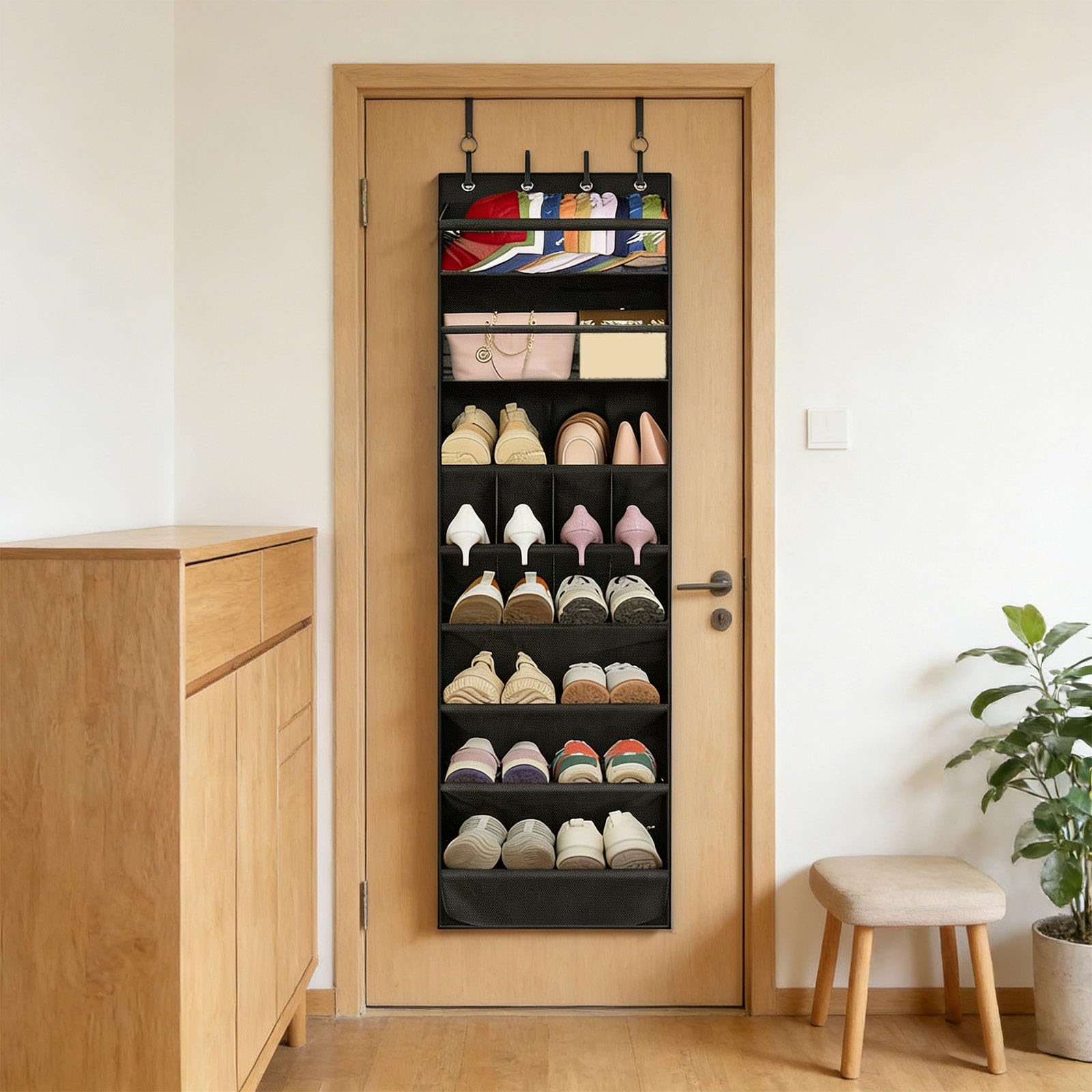 Unité de Rangement Suspendue en Tissu Oxford 600D Solide avec 13 Poches pour optimiser l ' Espace dans la Salle de Bain de la Chambre ou la Solution de Rangement dans la Chambre du véhicule