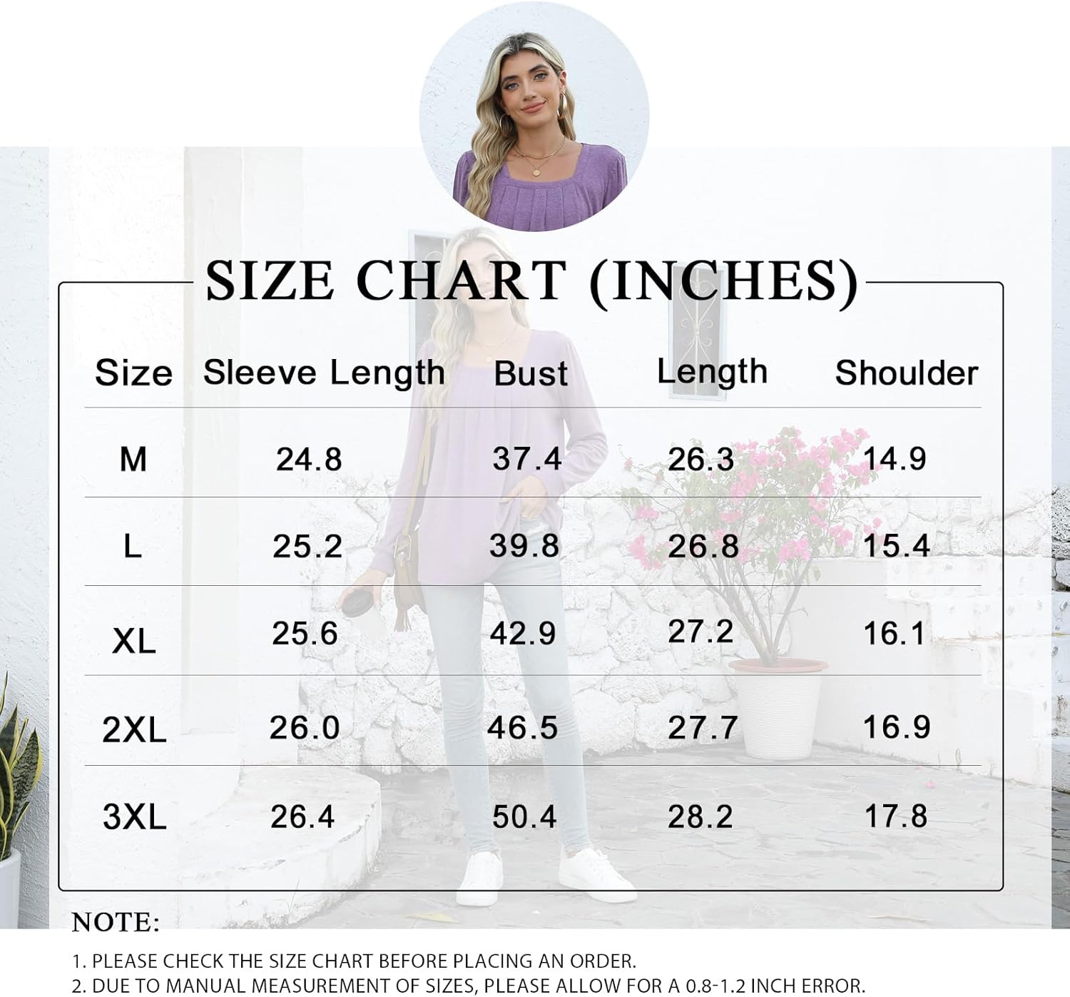 Anyally Womens Fall Long Sleeve Tunic Tops Plus Size Square Neck Shirt Loose Sweaters for Leggings - Image 5