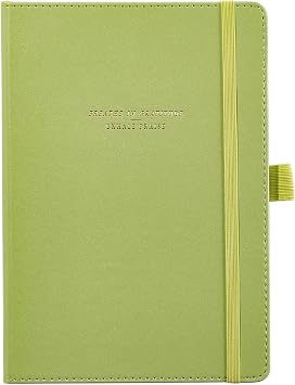 Happy Planner Undated Guided Disc-Bound Journal, 80 Pages, A5 Size, Gratitude Layout, Sage Green