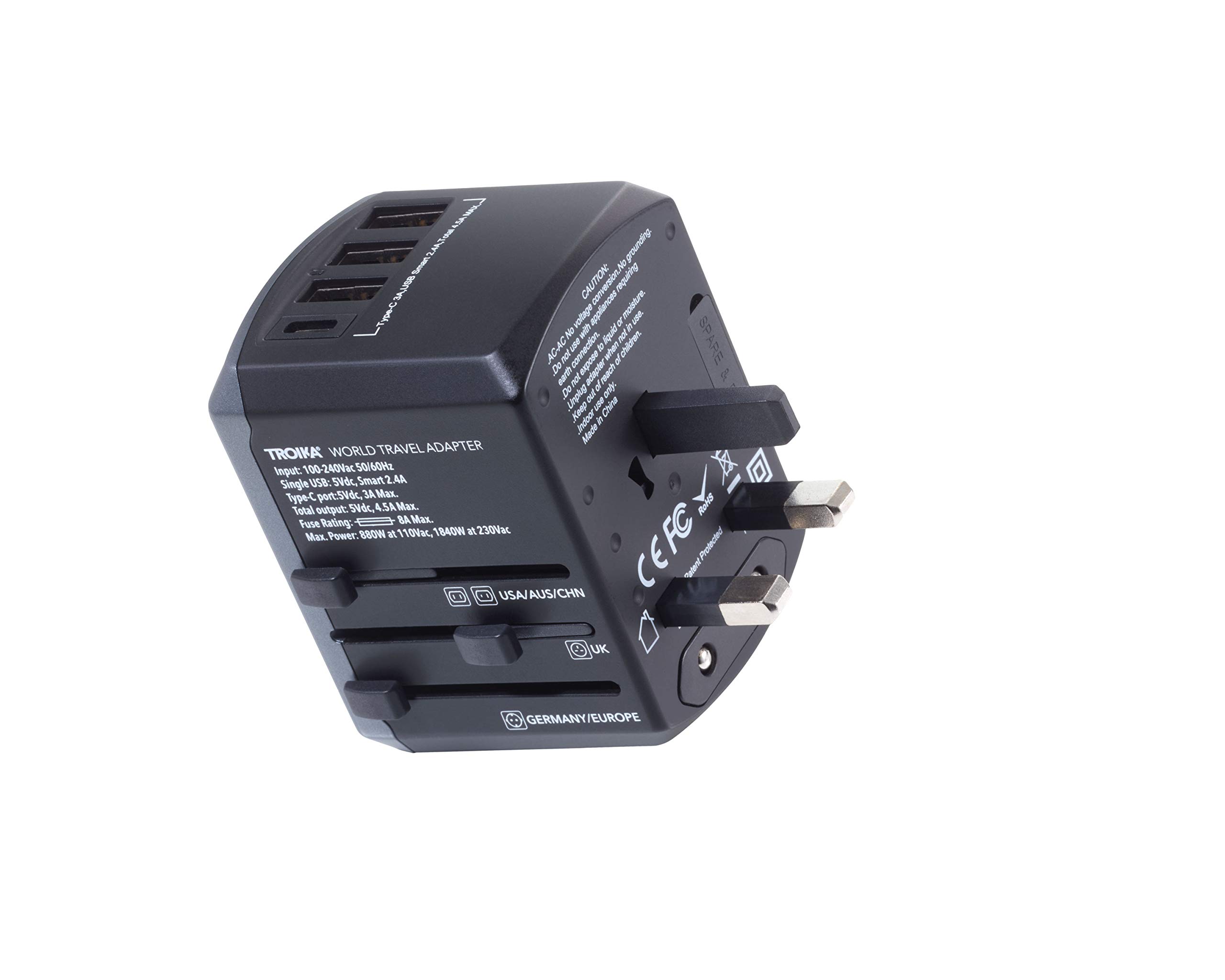 TROIKA Design Werkstatt Reiseadapter-Set TROIKA World TRAVEL Adapter