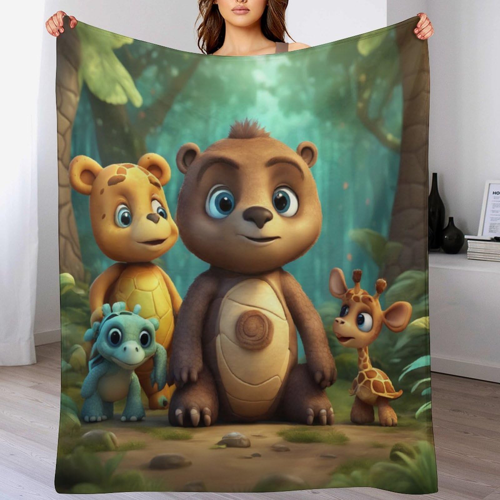 Couverture polaire ours doux pour améliorer le sommeil serein