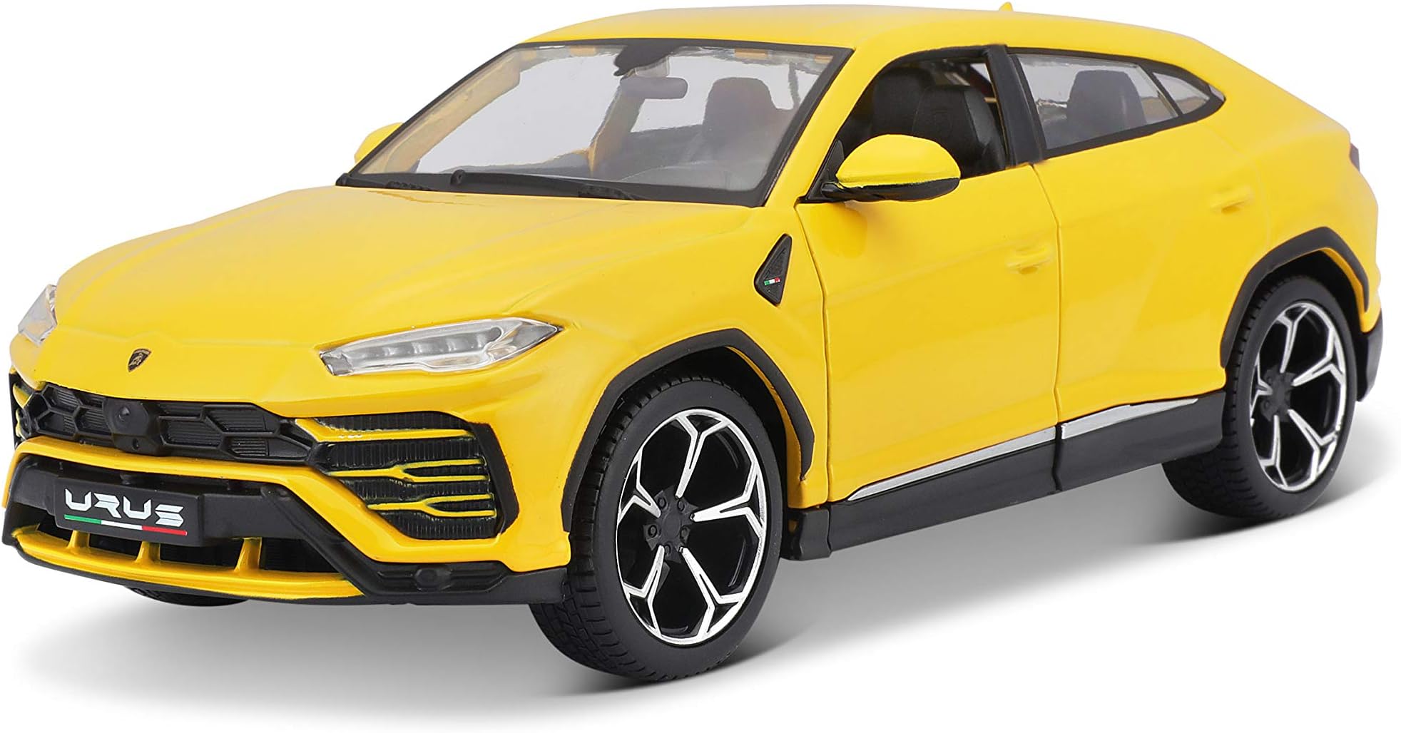 Bauer Spielwaren Maisto Lamborghini Urus Model Car 1:24 Scale Doors Opening 20 cm Yellow (531519Y)