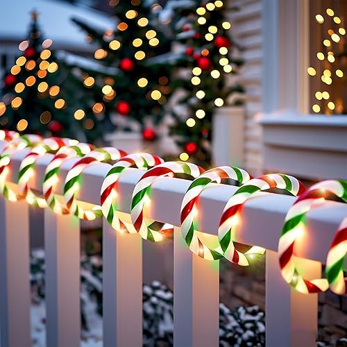 Vigdur Christmas Candy Cane Lights - 18FT LED Candy Cane