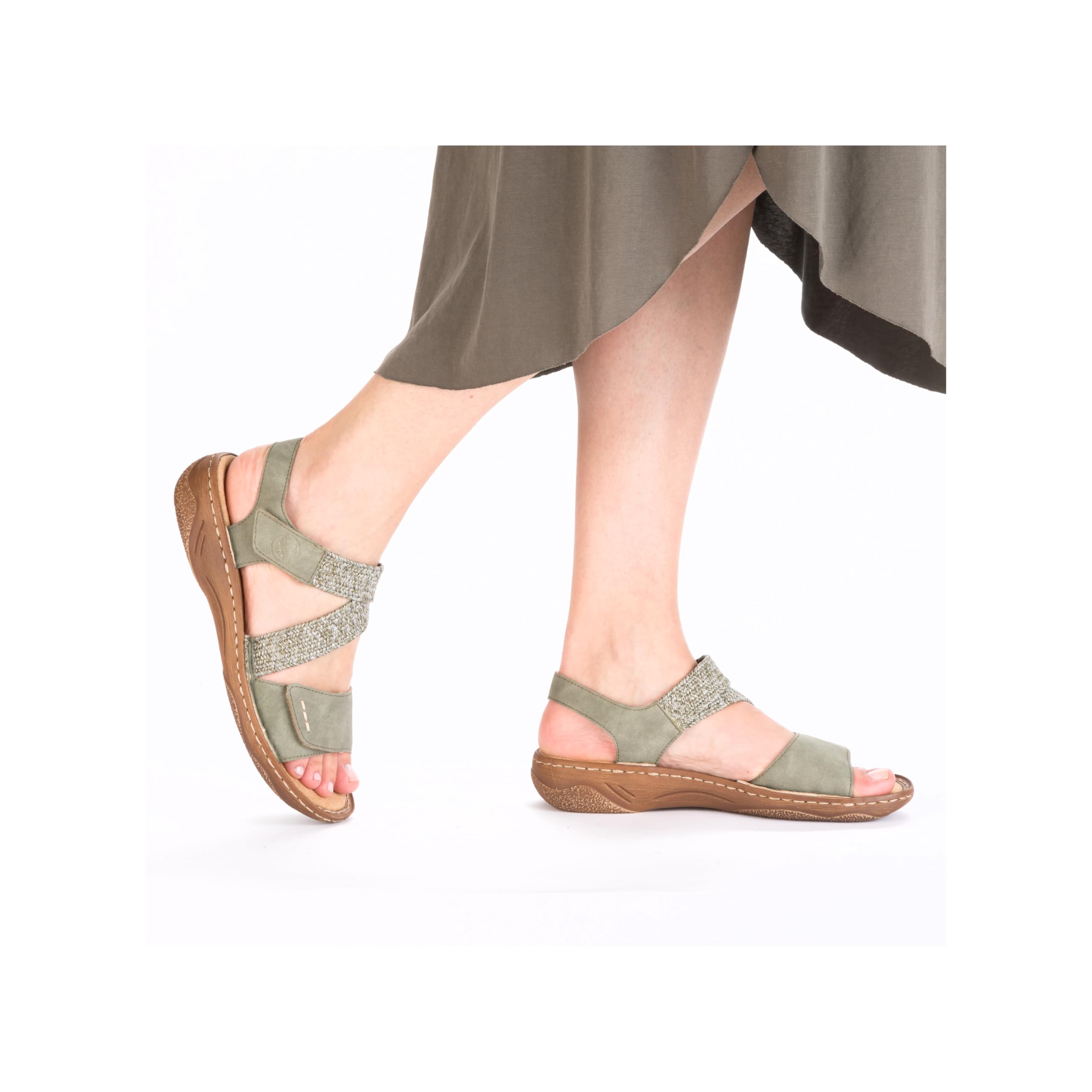 Rieker V2862 Sandales Bride cheville Femme