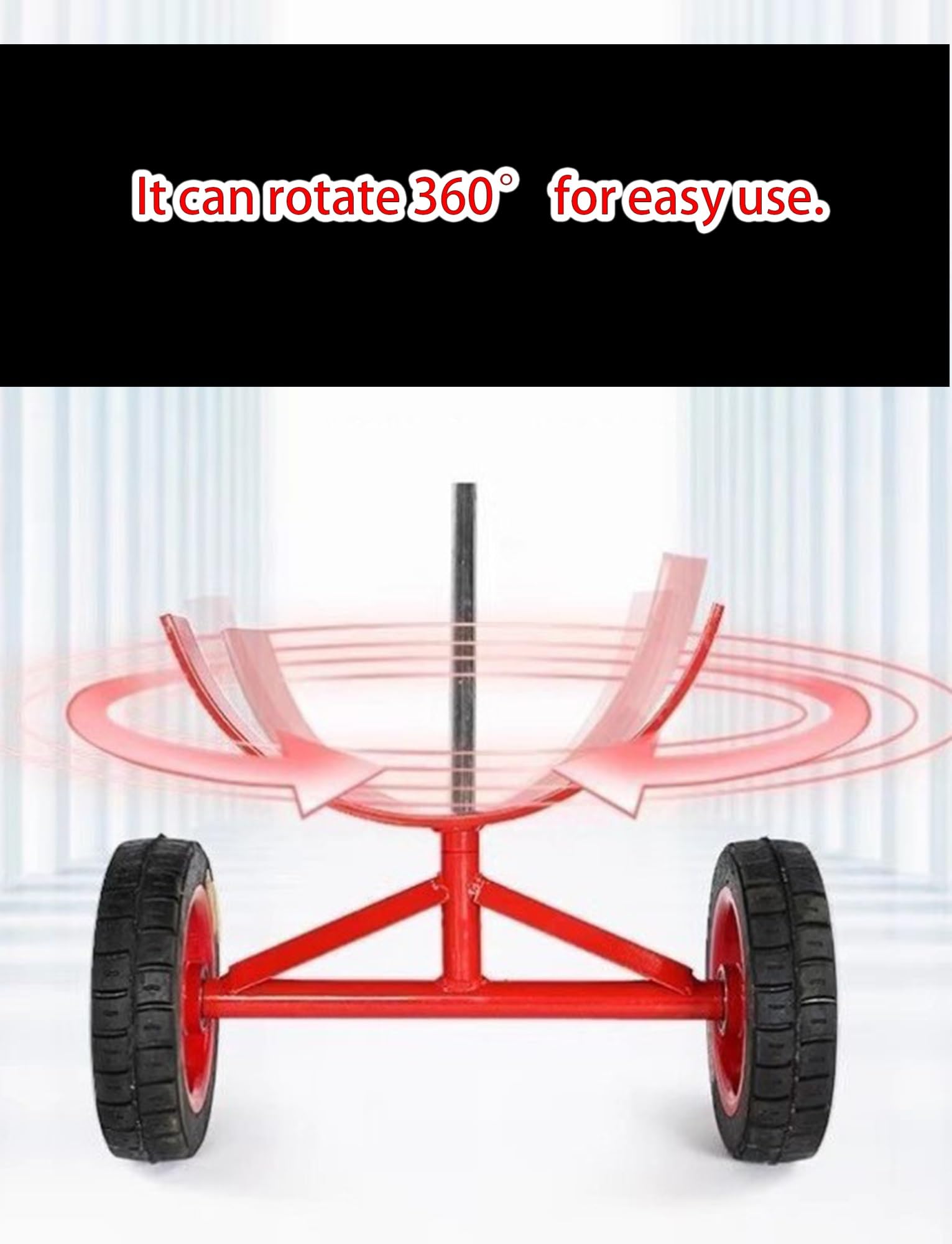 Carrello trasportatore per tubi pesanti - gomme solide per la